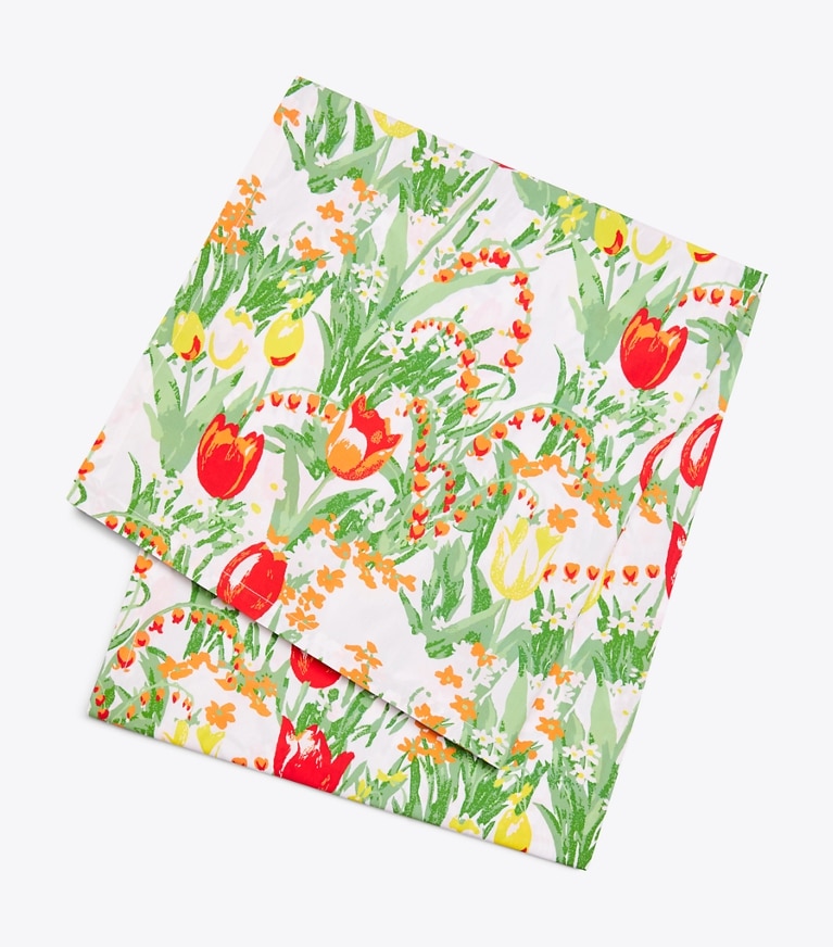 Tory Burch designer linens Garden Oblong Tablecloth, 126" X 70"  in Multi front