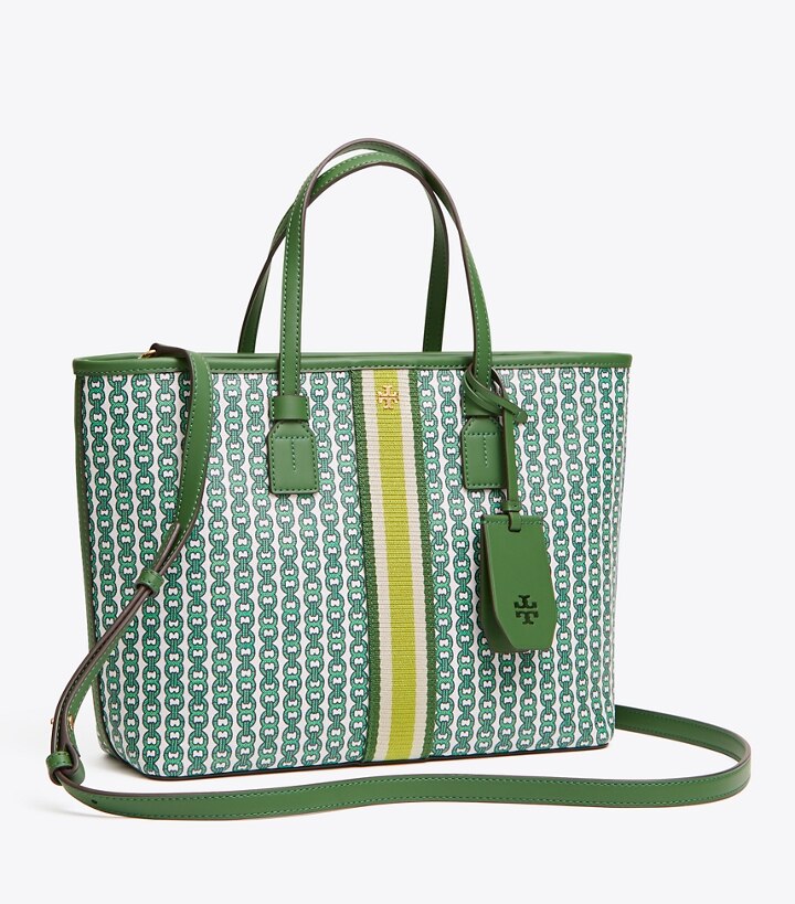 Gemini Link Canvas Small Top-Zip Tote Bag: Women's Handbags | Tote Bags | Tory  Burch UK
