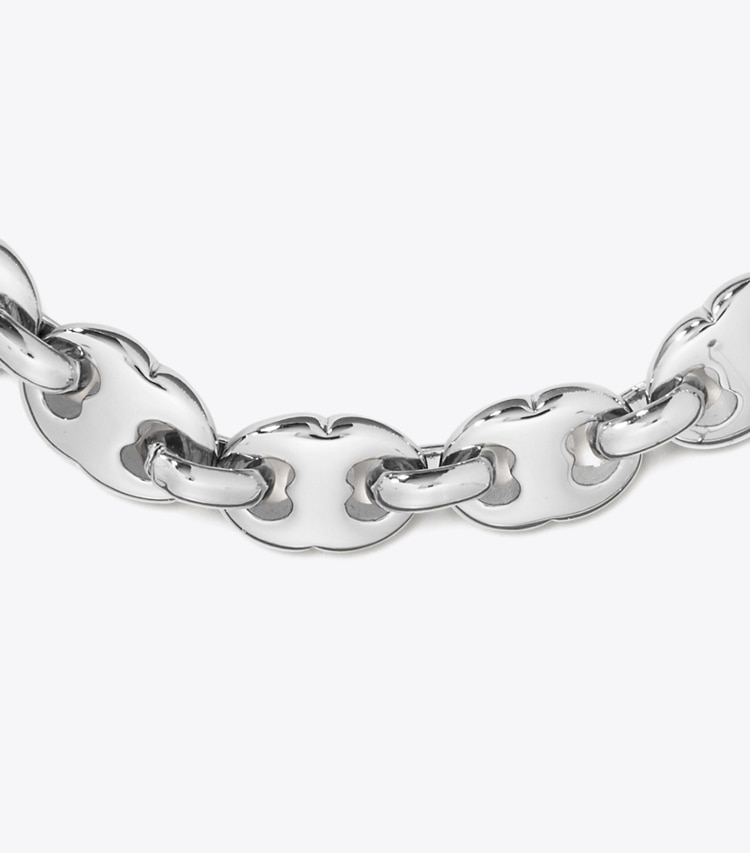 Tory Burch designer ブレスレット デリケート ジェミニ リンク ブレスレット in Light Silver ディテール