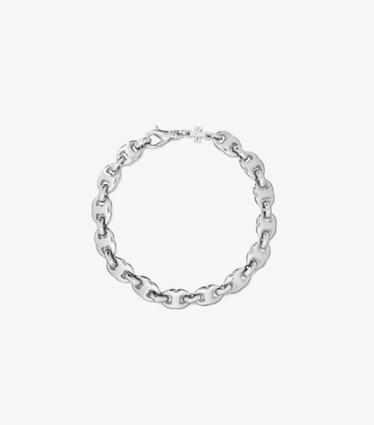 Tory Burch designer ブレスレット デリケート ジェミニ リンク ブレスレット in Light Silver front