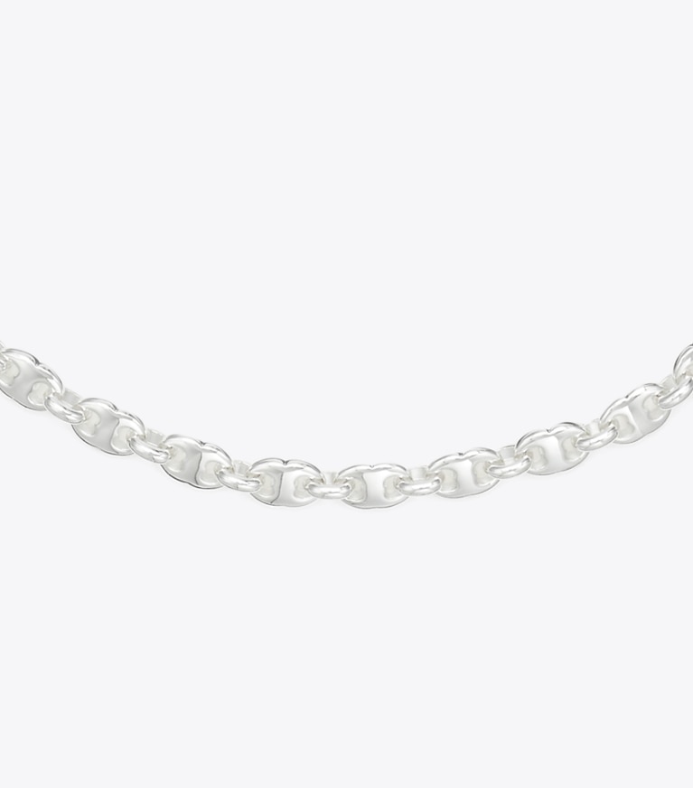 Tory Burch designer ネックレス デリケート ジェミニ ネックレス in Light Silver front