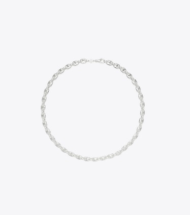 Tory Burch designer ネックレス デリケート ジェミニ ネックレス in Light Silver front