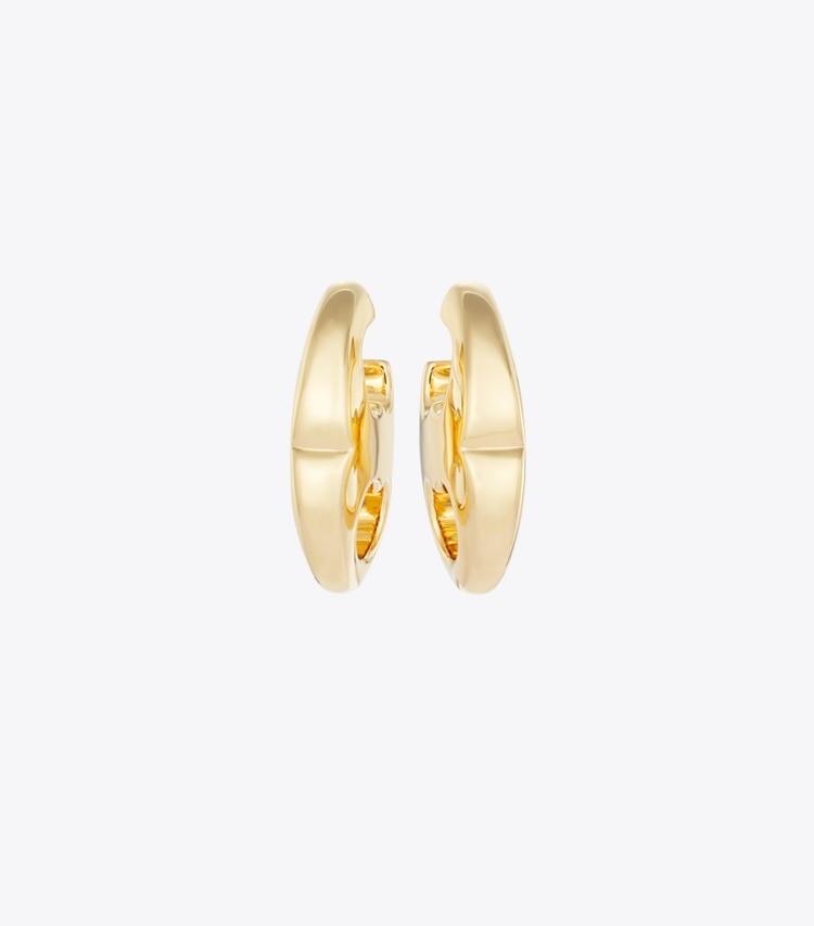 Tory Burch designer earrings Gemini Link Earring in Light Brass detail