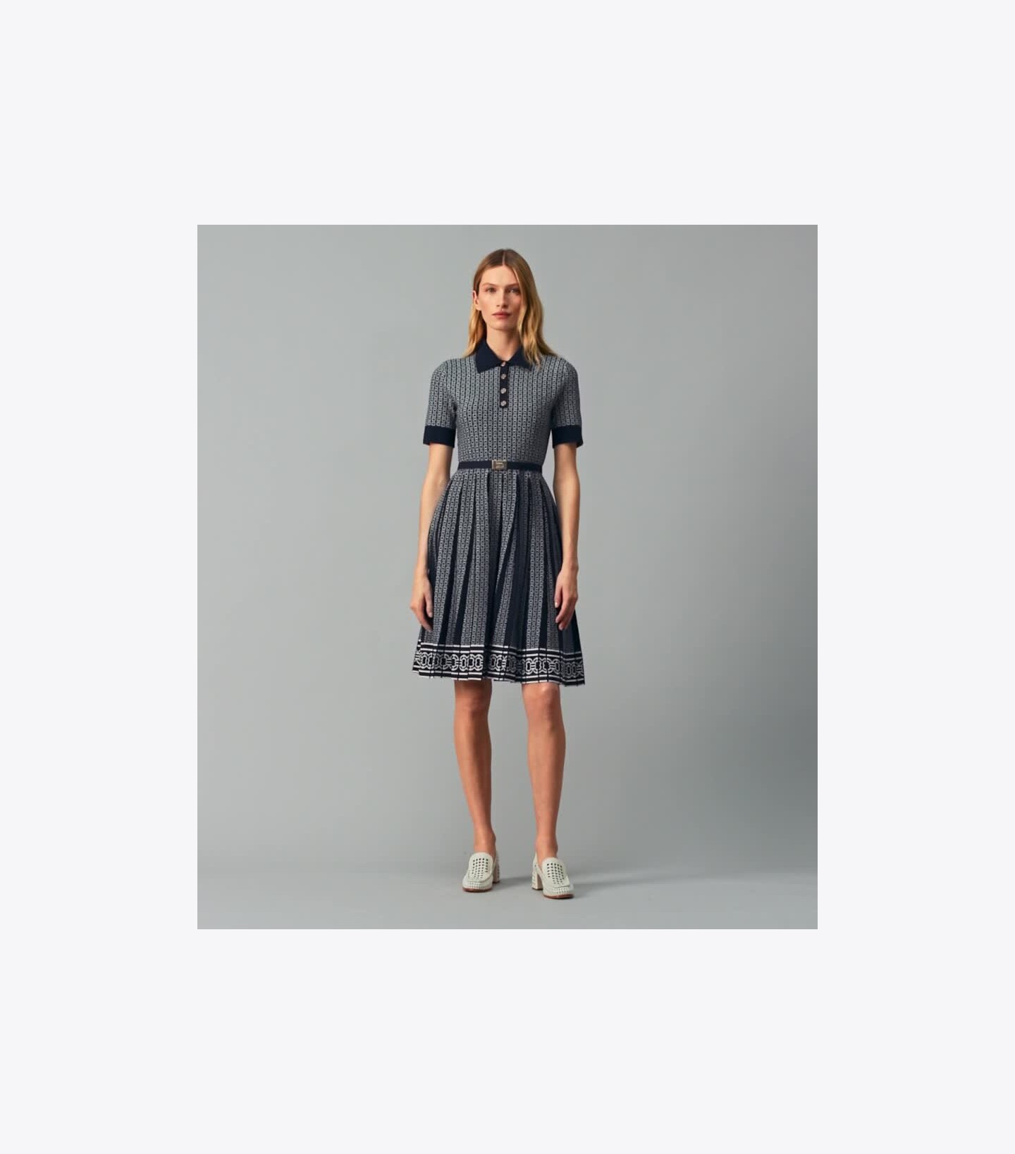 Gemini Link Jacquard Dress