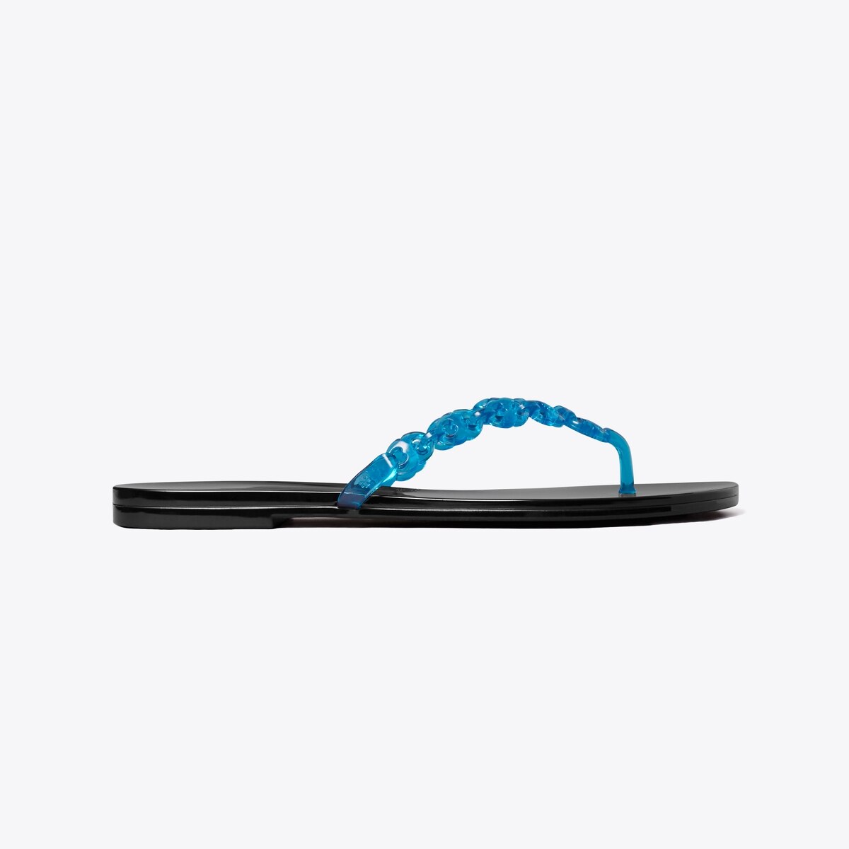 Gemini Link Jelly Flip-Flop in blue and black | Tory Burch