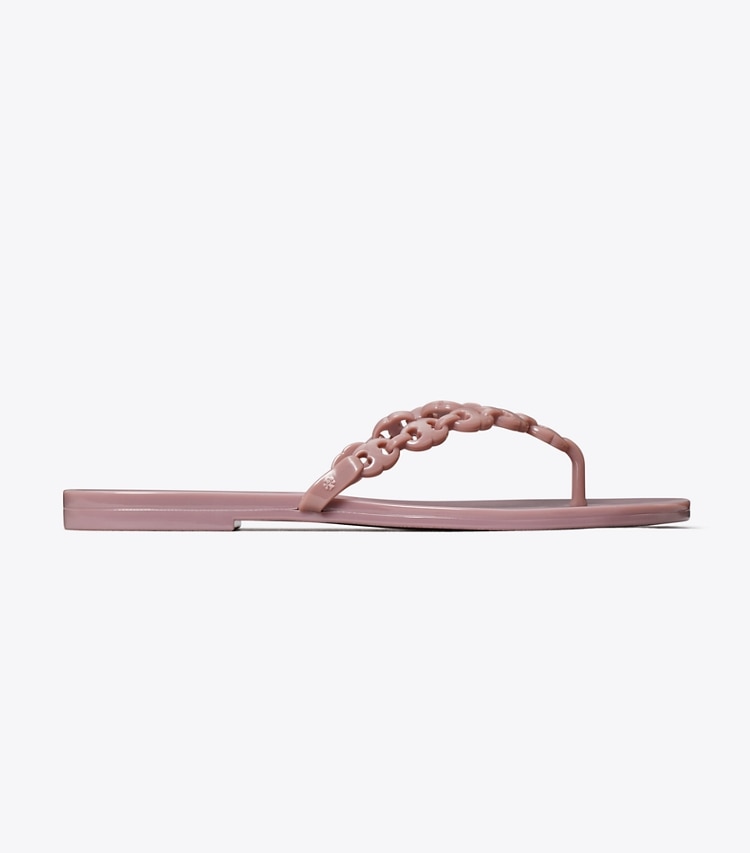 Tory Burch designer sandals Gemini Link Jelly in LIGHT MAUVE side