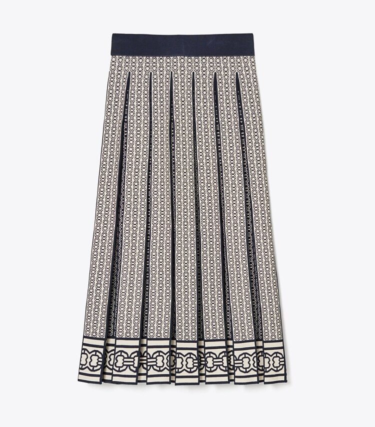 Tory Burch designer bottoms Gemini Link Skirt in New Ivory Gemini Link front