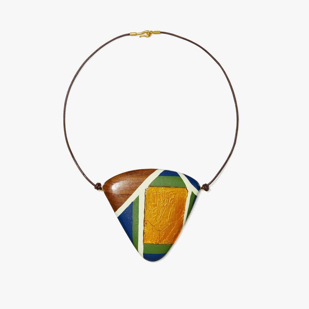 Geo Wood Necklace Women's Designer Necklaces Tory Burch