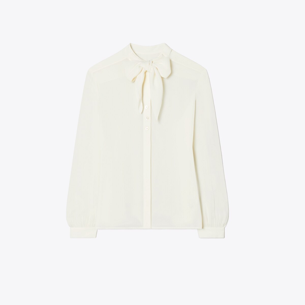 Georgette Bow Blouse: Women's Designer Tops | Tory Burch
