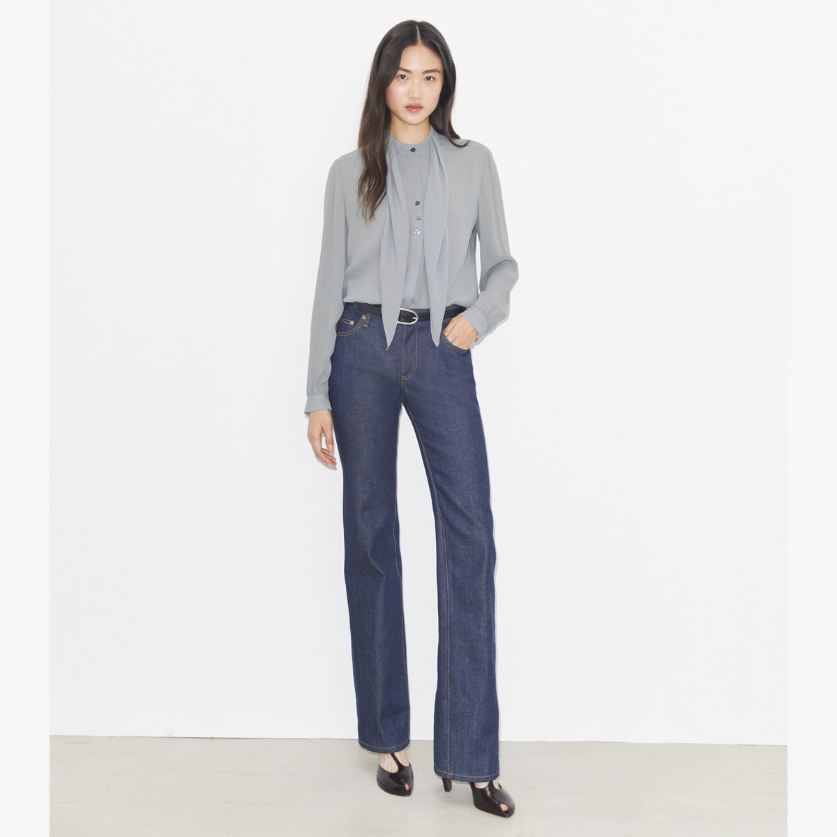 GEORGETTE BOW BLOUSE - thumbnail 3