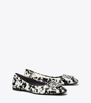 Tory Burch designer flats Georgia Ballet in DARK MARBLE MULTI-TONE angle
