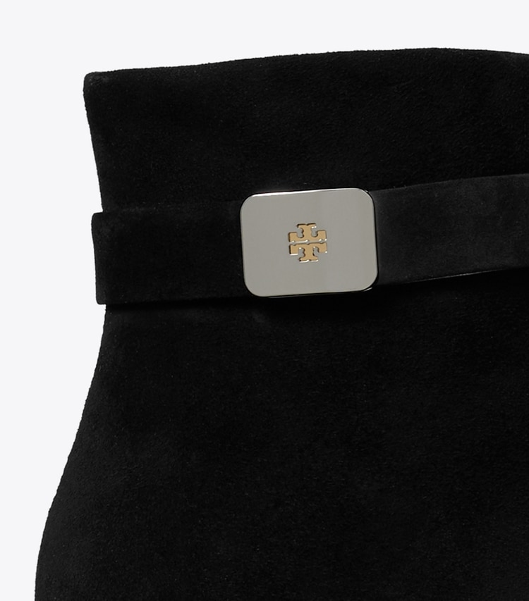 Tory Burch designer bottines Georgia Heeled Ankle Boot dans PERFECT BLACK détails