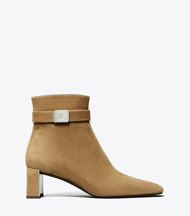 Tory Burch designer ankle boots Georgia Heeled Ankle Boot in RIVER ROCK side