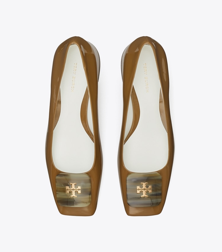 Tory Burch designer ヒール ジョージア パンプス ワイド in ALMOND OATS オーバーヘッド