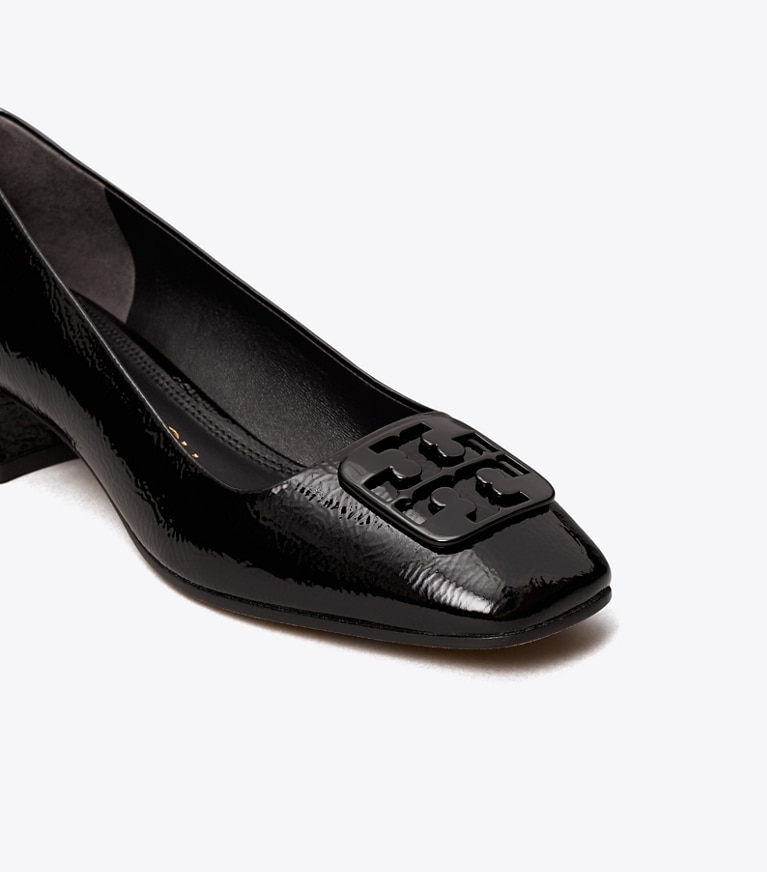 Tory Burch designer heels Georgia Pump in PERFECT BLACK angle