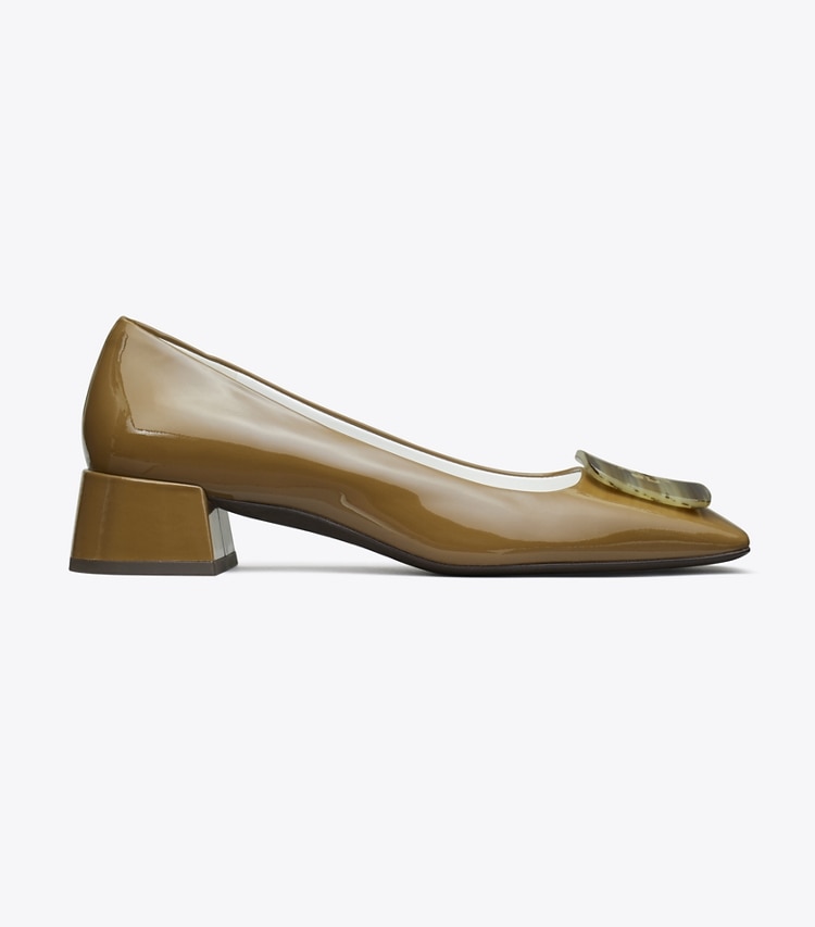 Tory Burch designer heels Georgia Pump in ALMOND OATS side