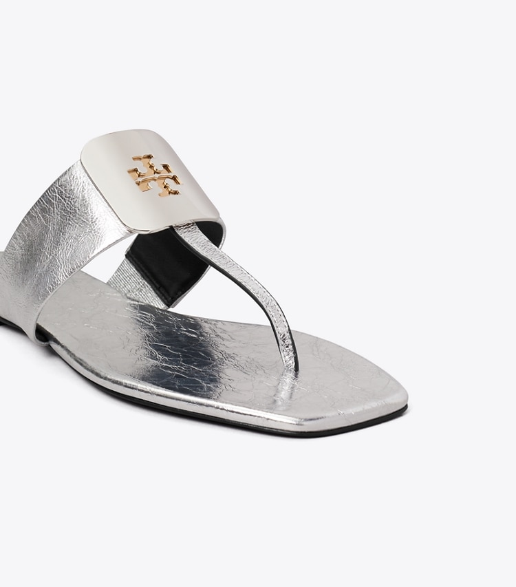 Tory Burch designer sandals Georgia Sandal in SILVER detail