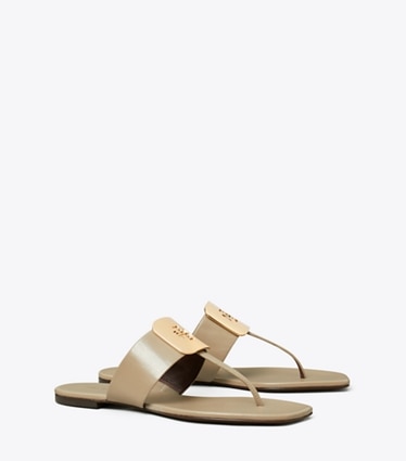Tory Burch designer sandalen Georgia Sandale in DARK ELK angle