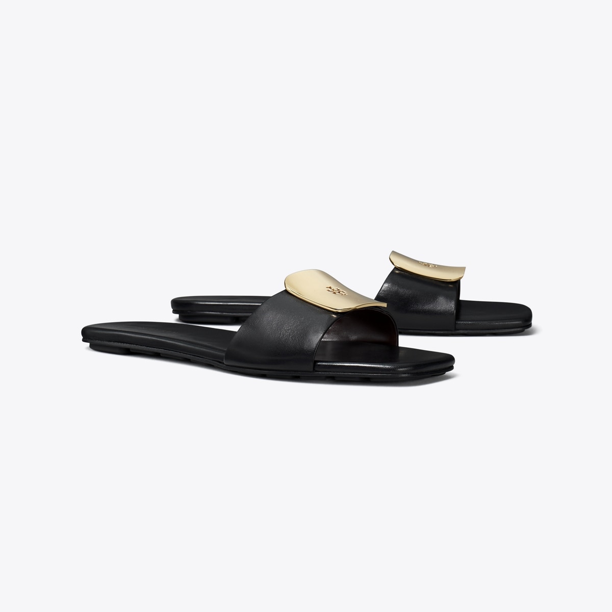 TORY BURCH Geo Bombe レザー スライドサンダル イエロー 関送込【Tory Burch】Geo Bombe レザー スライドサンダル (Tory