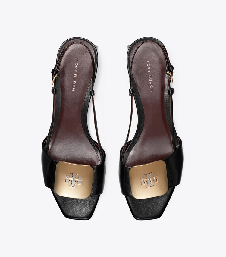 Tory Burch designer sandals Georgia Slingback Sandal in PERFECT BLACK overhead