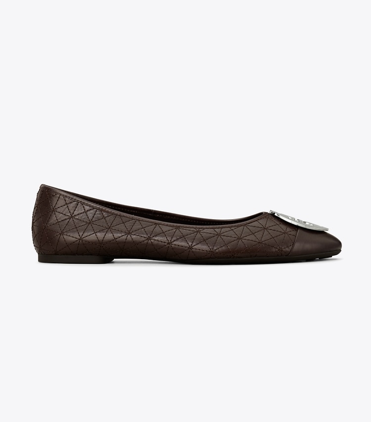 Tory Burch designer loafers Gesteppter Claire Ballerina in COCO side