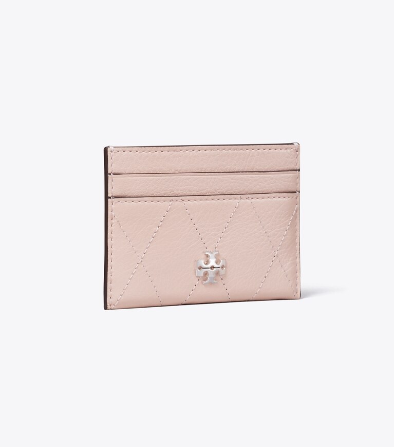 Tory Burch designer kartenetuis Gestepptes Charlie Kartenetui in Soft Pink angle