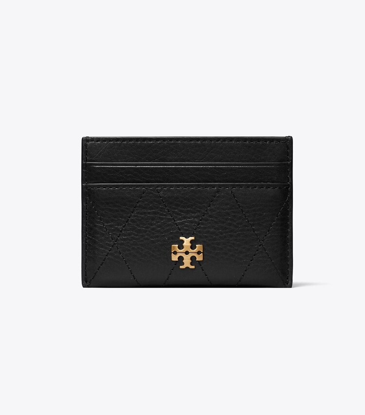 Tory Burch designer kartenetuis Gestepptes Charlie Kartenetui in Black front