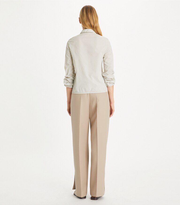 Tory Burch designer oberteile Gestreiftes Top in White Stripe on model back