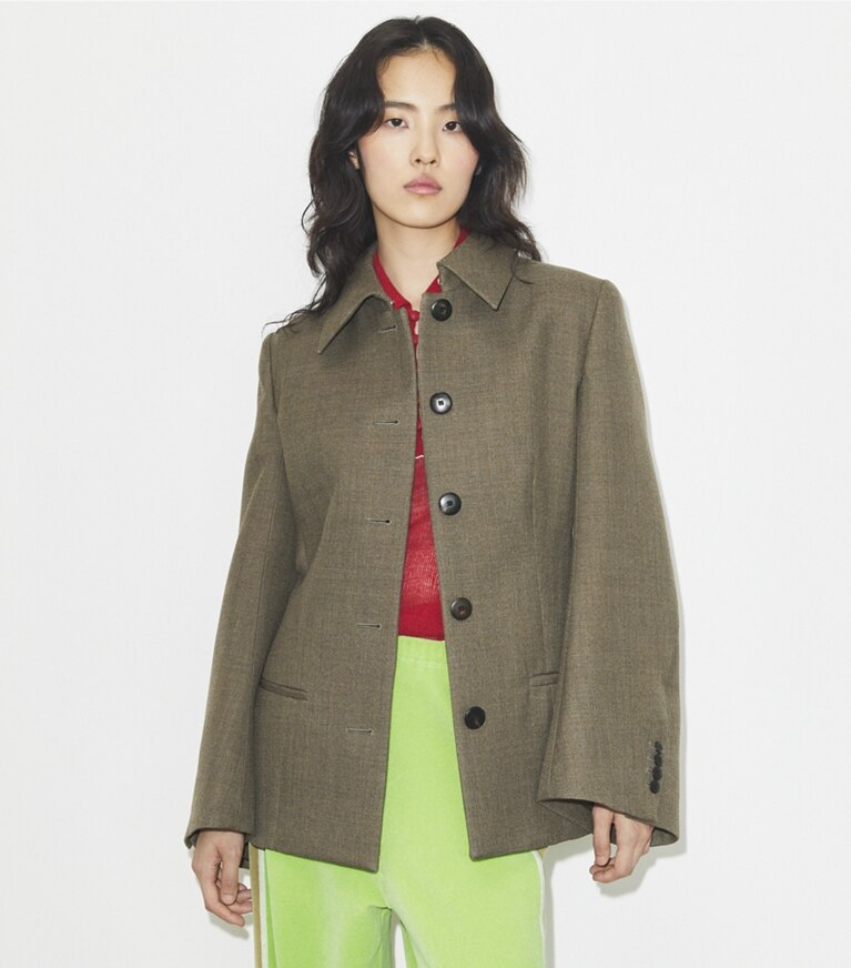 Tory Burch designer giacche Giacca in lana in Brown front