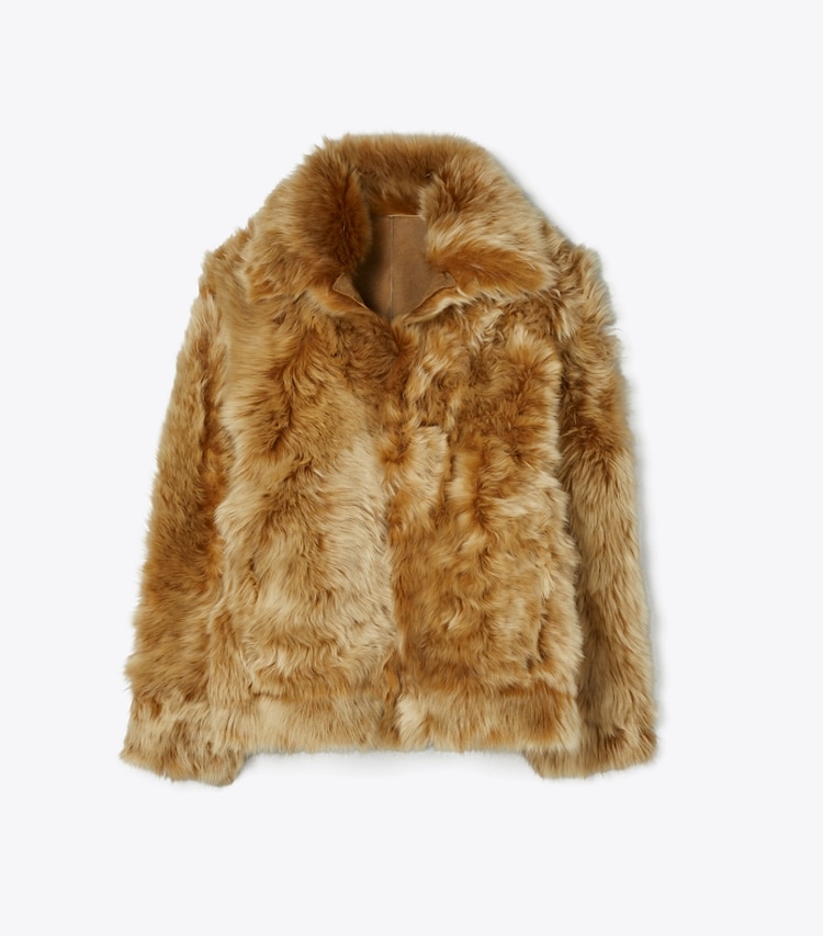 Tory Burch designer giacche Giacca in shearling in Beige front