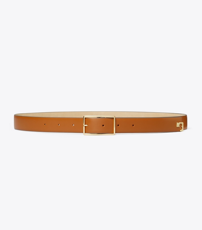 Tory Burch designer belts Gigi Belt in Aged Tan / GOLD additional