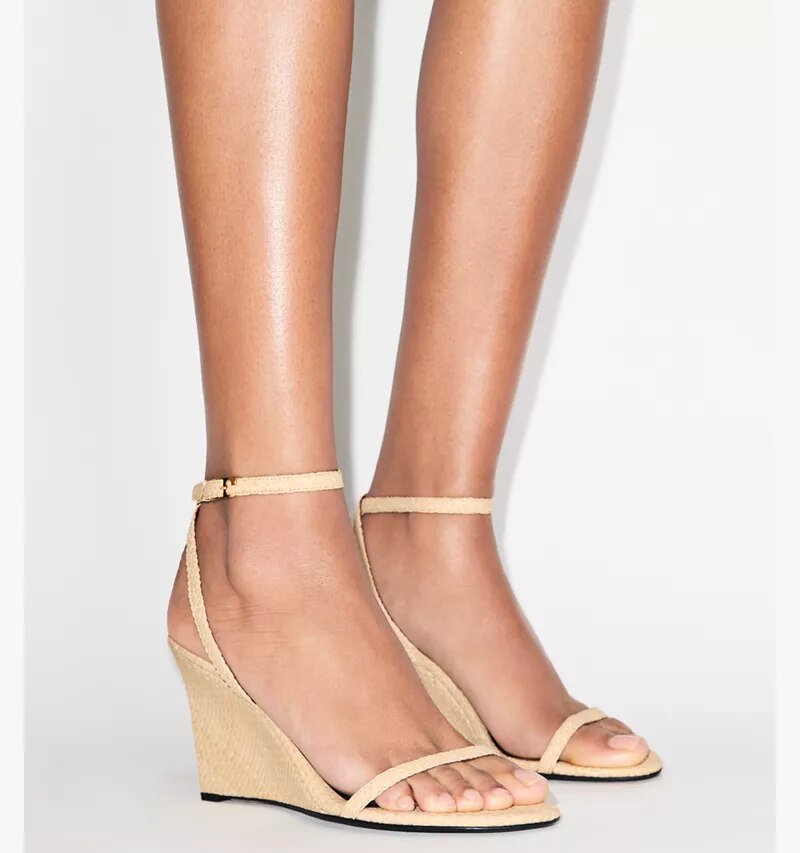 Gigi Raffia Wedge