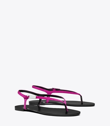 Tory Burch designer sandals Gigi Sandal in FUSCHIA PINK angle