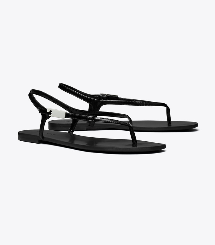 Tory Burch designer sandals Gigi Sandal in PERFECT BLACK angle