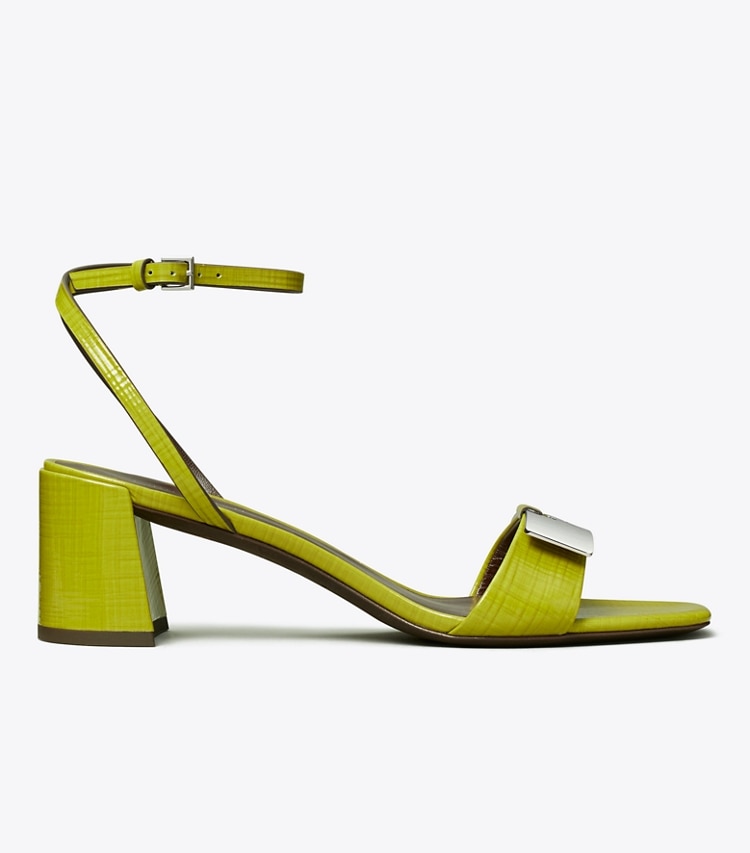 Tory Burch designer sandals Gigi Sandal in GREENWAY / SILVER side