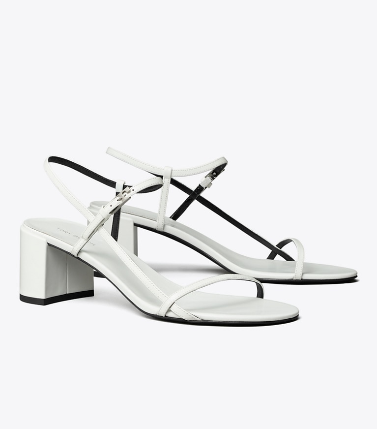 Tory Burch designer sandalen Gigi Sandalette in BIANCO angle