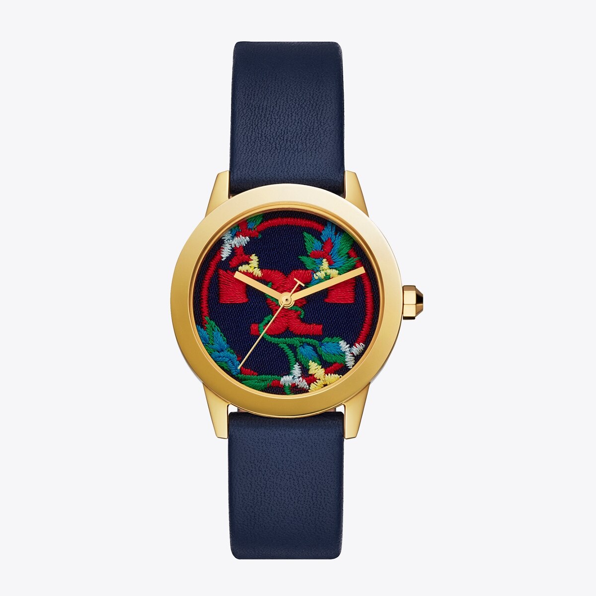 Gigi Watch, Blue Leather/Gold Tone, 36 X 42 MM in blue, size OS