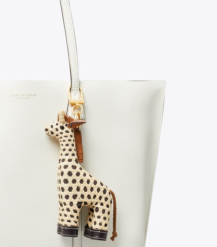 Tory Burch designer bag charms & key rings Giraffe Key Ring in Natural detail