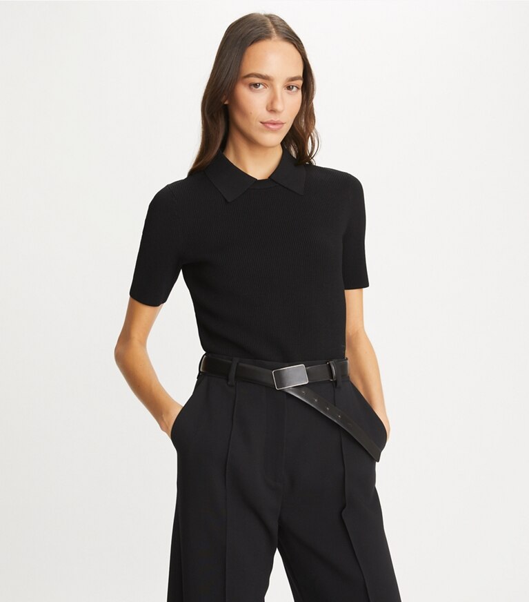 Tory Burch designer maglioni Girocollo con colletto in Black front