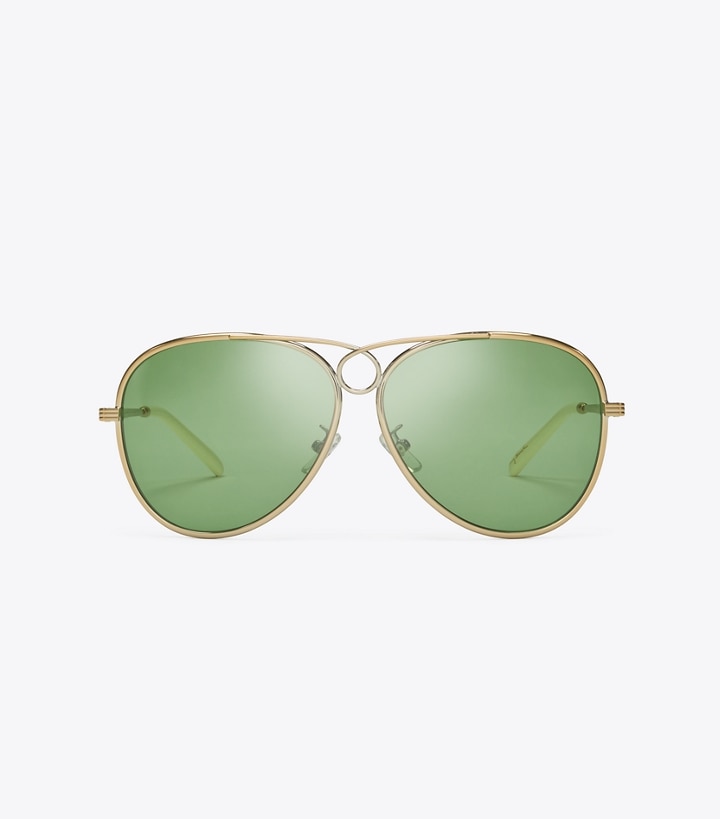Gloria Pilot Sunglasses: Women's Designer Sunglasses & Eyewear | Tory Burch
