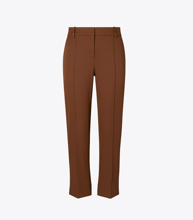 Tory Sport designer unterteile Golfhose aus Funktionstwill in Mocha Chip front