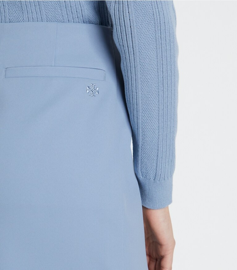 Tory Sport designer pantaloni Gonna da golf in twill tecnico con ruches in Seafaring front