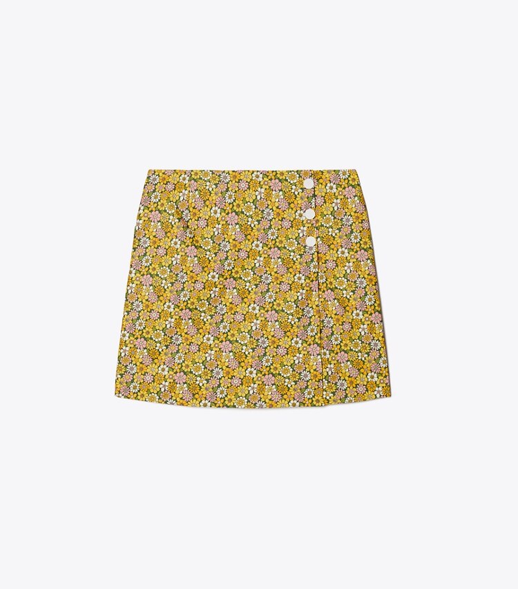 Tory Sport designer pantaloni Gonna da golf stampata in materiale tecnico in GINGER LILY VINTAGE BOUQUET front