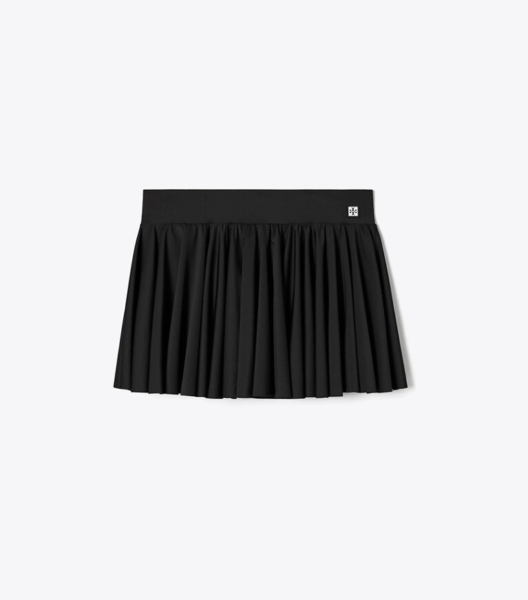 Tory Burch designer pantaloni Gonna da tennis in jersey a balze in Black front