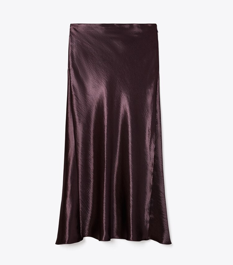 Tory Burch designer pantaloni Gonna in raso in Dark Garnet front