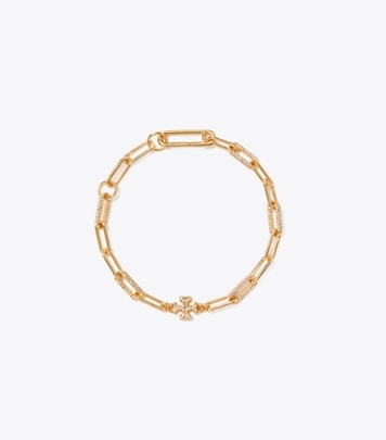 ブレスレット Tory Burch SS25 MILLER PAVE CHAIN BRACELET (80997 783) TORY BURCH Miller Pave Chain Bracelet Rose Gold 80997