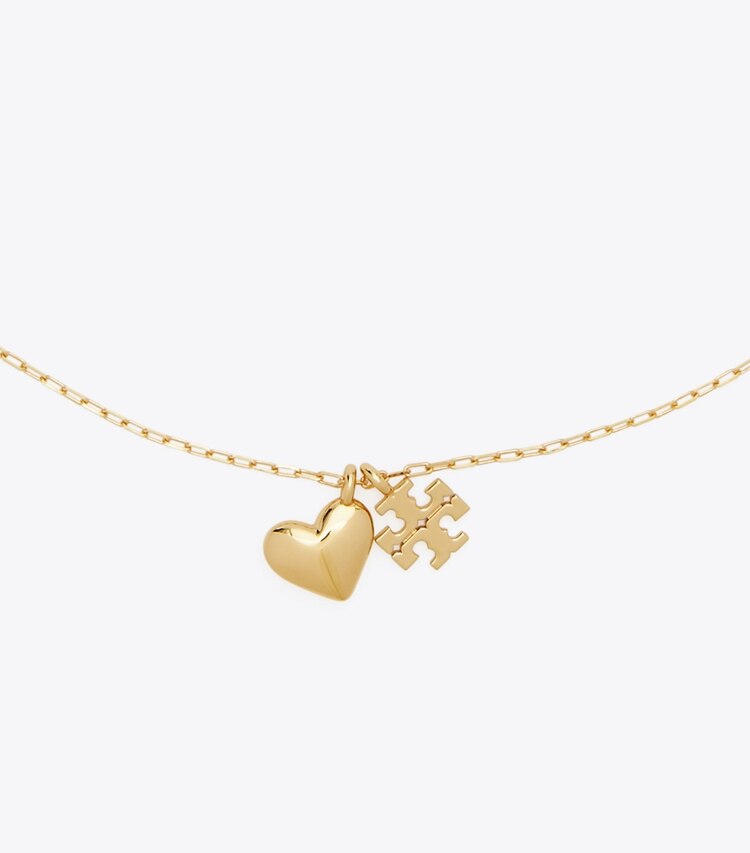 Tory Burch designer necklaces Good Luck Chain Pendant in Tory Gold detail