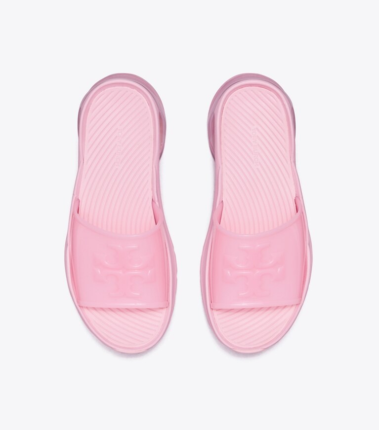 Tory Burch designer フラット グッドラック スライド in Petunia angle