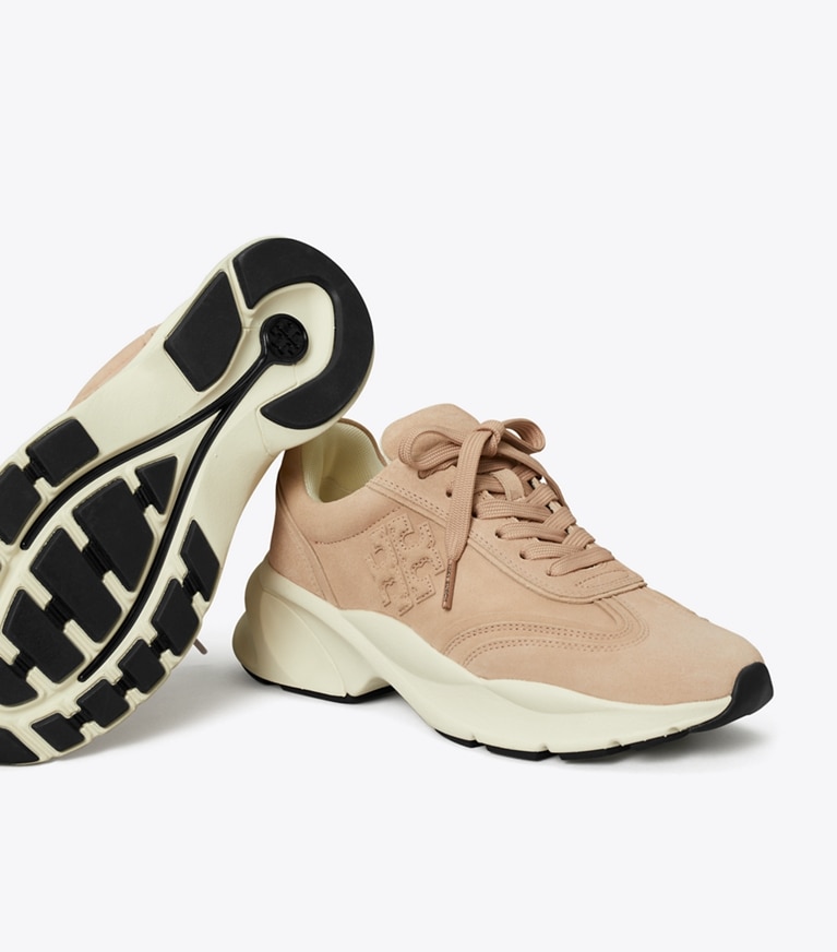 Tory Burch designer sneakers Good Luck Trainer in MALVA / MALVA / MALVA angle
