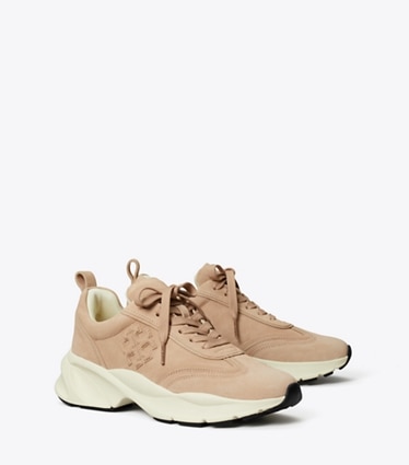 Tory Burch designer sneakers Good Luck Trainer in MALVA / MALVA / MALVA angle
